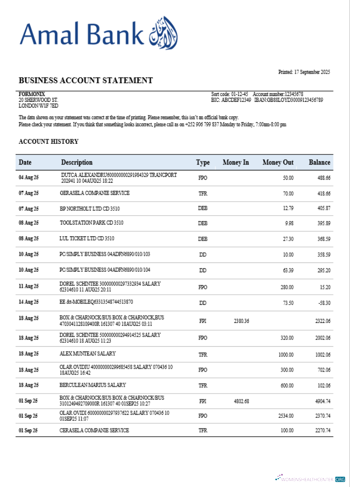 Download Somalia Amal organization statement Word and PDF template Photoshop template